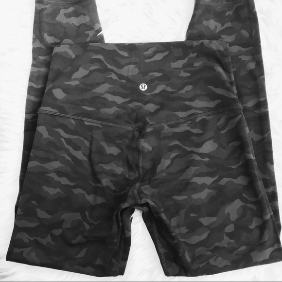 lululemon black camo align pant